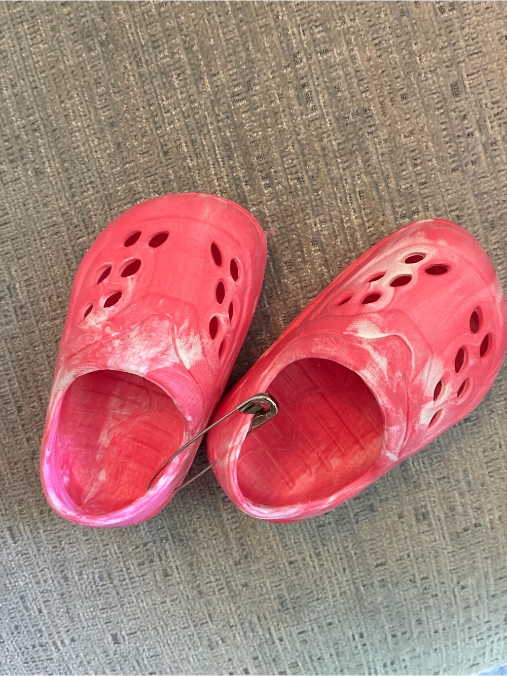 Kids Pink Slip-On Clog Shoes